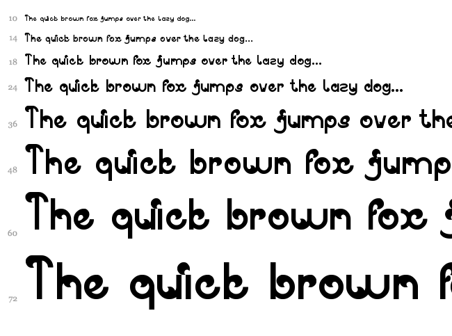 Spicy Paprika font waterfall